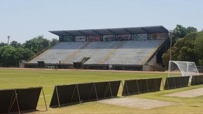 La cancha del Complejo Deportivo Moca.
