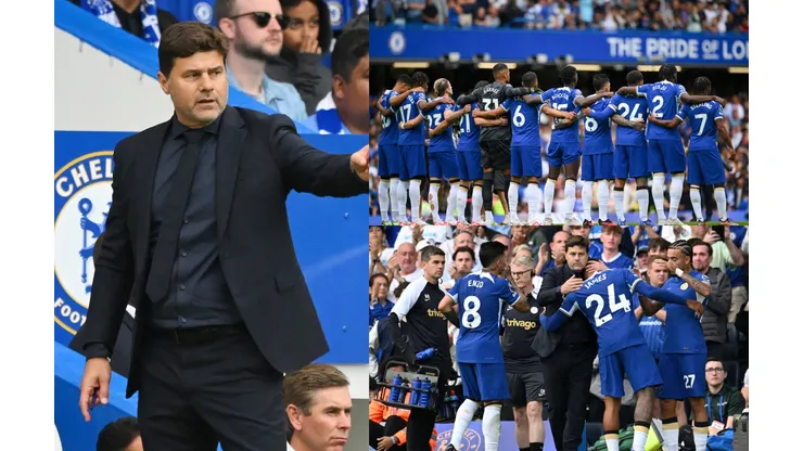 Mauricio Pochettino y jugadores Chelsea.