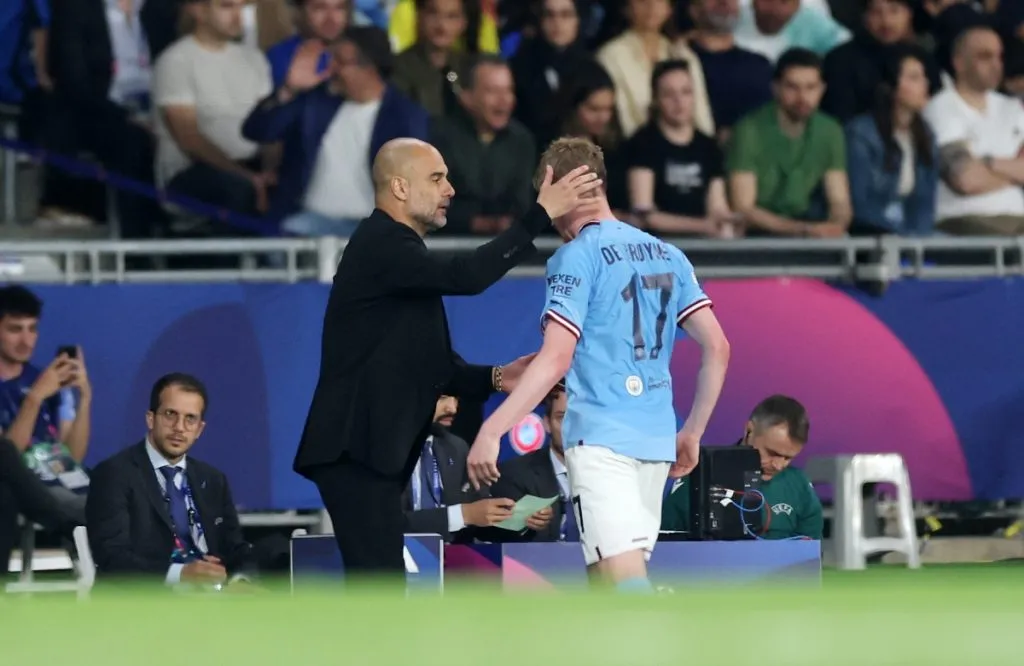 Pep Guardiola y Kevin De Bruyne: Getty Images