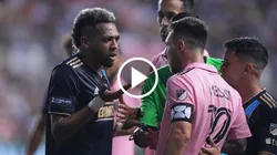 Messi se plantó e intimidó al Brujo Martínez para defender a un compañero