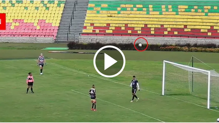 El penal más ABSURDO que viste: increíble remate en el fútbol colombiano