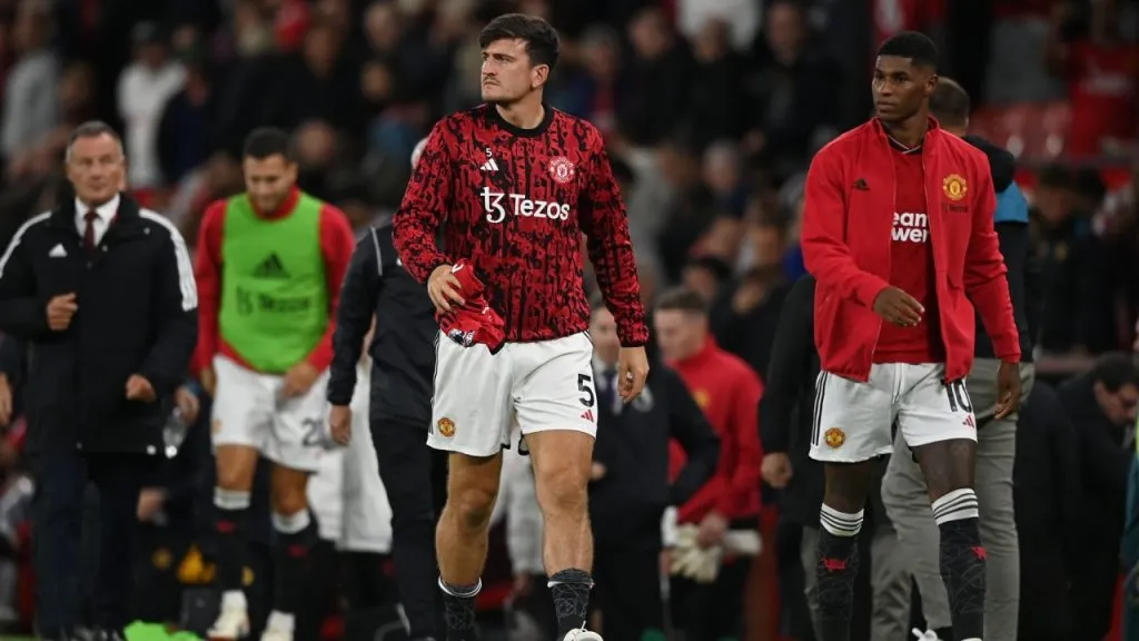 Maguire estuvo en el banco ante Wolverhampton (Getty Images).