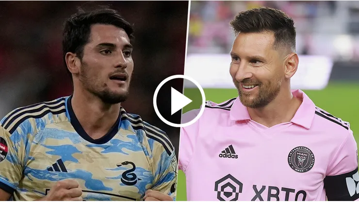 Julián Carranza y Leo Messi, las figuras argentinas de los equipos.