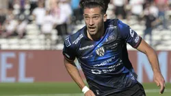 Independiente del Valle's Argentine forward Lautaro Diaz celebrates after scoring against Sao Paulo during the Copa Sudamericana football tournament final match between Sao Paulo and Independiente del Valle, at the Mario Alberto Kempes stadium in Cordoba, Argentina, on October 1st, 2022. (Photo by JUAN MABROMATA / AFP)