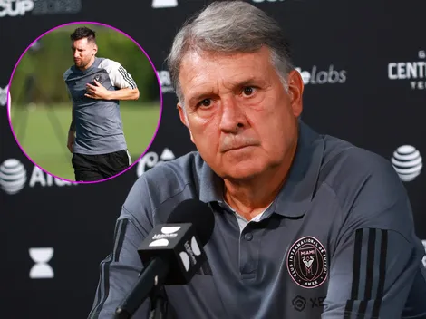 Martino explicó cómo está Messi tras haber sufrido una molestia