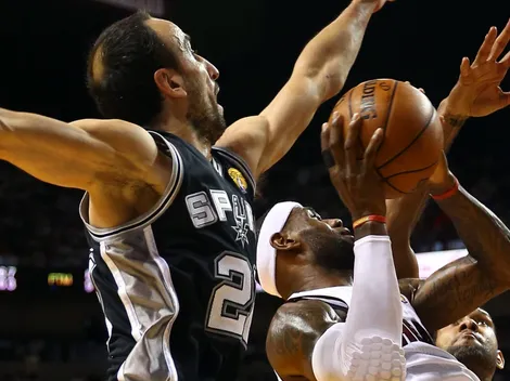 ¿Le apuntó a LeBron? El palito de Ginóbili desde el Salón de la Fama