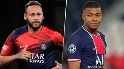 Neymar le dio like a una publicación que relataba su conflicto con Kylian Mbappé en el PSG. Getty Images.