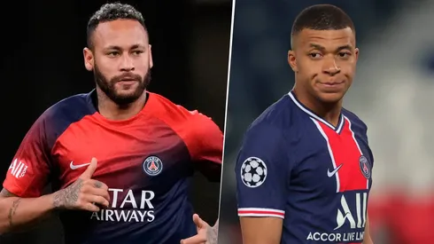 Neymar le dio like a una publicación que relataba su conflicto con Kylian Mbappé en el PSG. Getty Images.