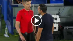 Un Xavi Hernández FURIOSO se fue expulsado ante Getafe