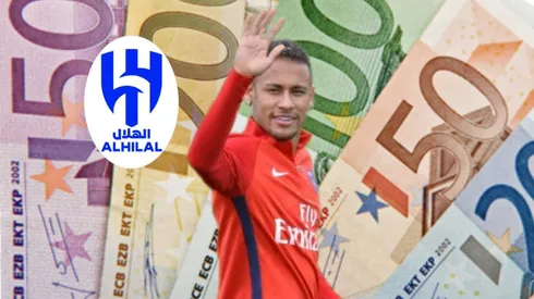Neymar sería transferido del PSG al Al Hilal por una suma de 60 millones de euros. Getty Images.