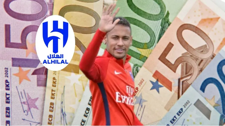 Neymar sería transferido del PSG al Al Hilal por una suma de 60 millones de euros. Getty Images.