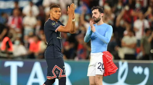 Kylian Mbappé habría pedido a Bernardo Silva para que se incorpore al PSG. Getty Images.