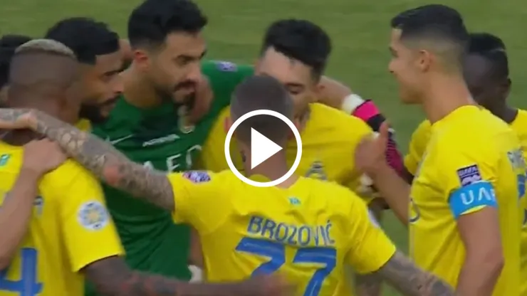 Cristiano Ronaldo arengó a sus compañeros.