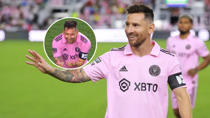 Messi y un nuevo festejo viral.