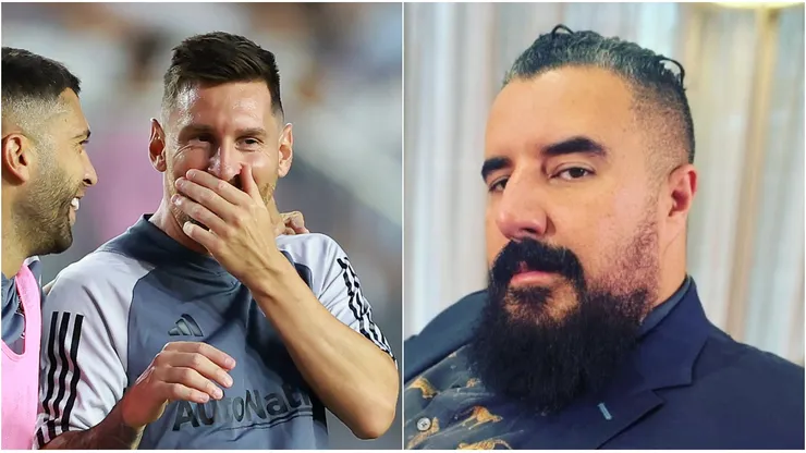 Jordi Alba, Lionel Messi y Álvaro Morales.
