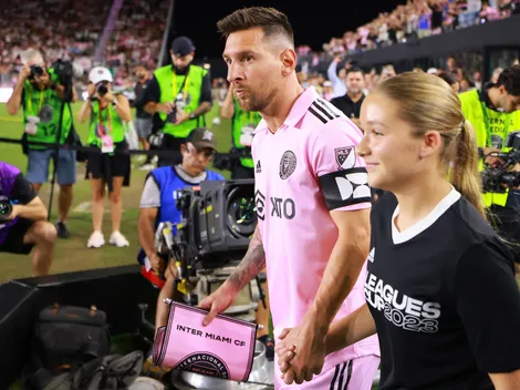 ¿Qué famosa entró con Messi antes del partido Inter Miami vs Charlotte FC?