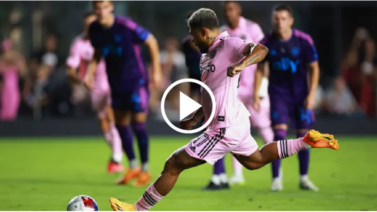 Así pateó Josef Martínez para el gol de Inter Miami.