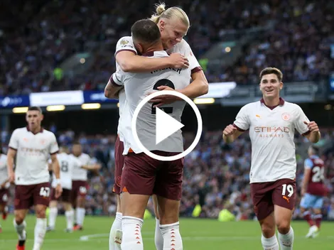 De la mano de Haaland, el Manchester City gana, gusta y golea contra el Burnley