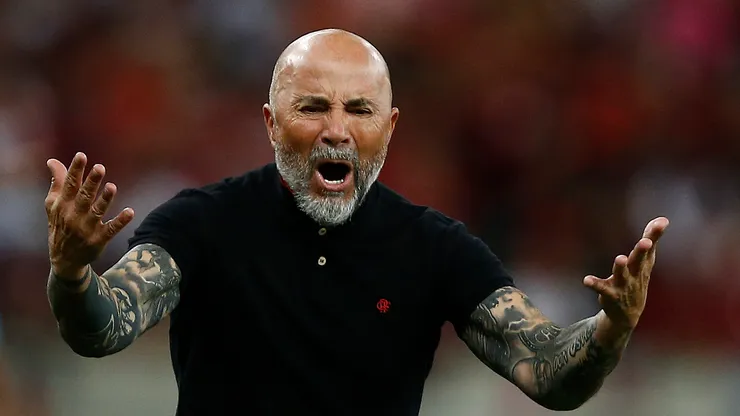 Jorge Sampaoli no lo pasa bien en Flamengo tras la eliminación de la Copa Libertadores.