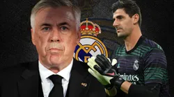 Carlo Ancelotti y Thibaut Courtois.