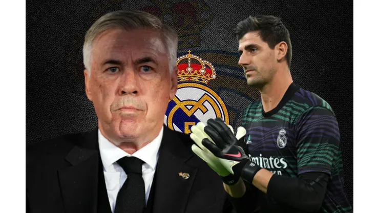 Carlo Ancelotti y Thibaut Courtois.