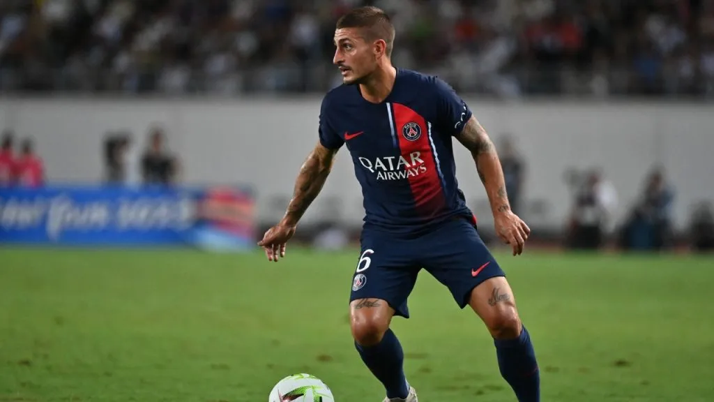 Marco Verratti, en uno de los amistosos de pretemporada de PSG (Getty Images).