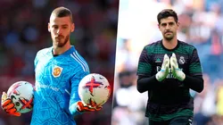 David De Gea, jugador libre, aparecería como una opción para el Real Madrid ante la lesión de Thibaut Courtois. Getty Images.
