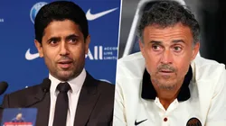 Nasser Al Khelaifi le marcó las prioridades a Luis Enrique en su trabajo como entrenador del PSG. Getty Images.
