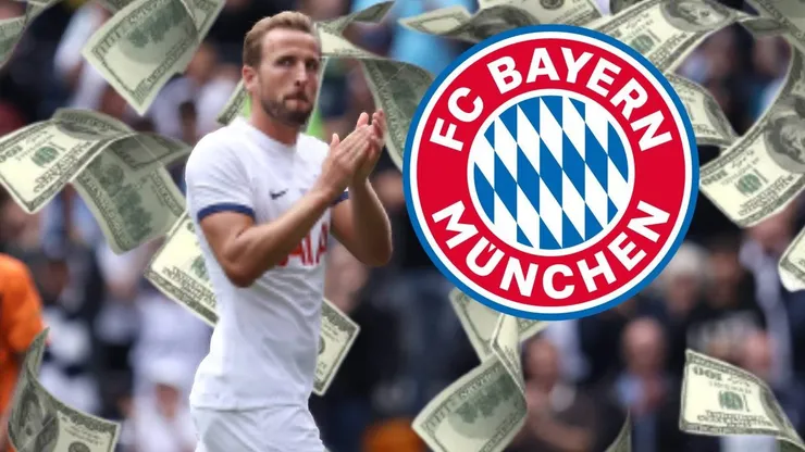Bayern Munich cerró el fichaje de Harry Kane con el Tottenham a cambio de 110 millones de euros. Getty Images.