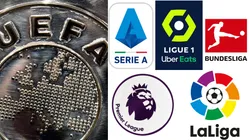 UEFA y las cinco grandes ligas europeas.