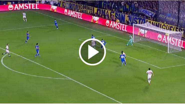 Trezza ganó por aire y marcó el 1-1.