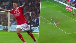 El rosarino abrió el marcador en la Supercopa ante Porto