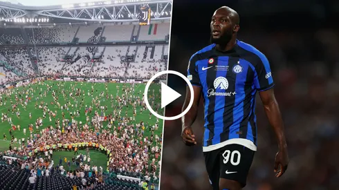 Hinchas de Juventus invadieron la cancha para protestar: "Lukaku no"