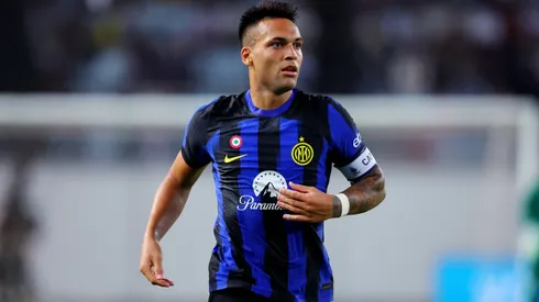 Lautaro Martínez, en un amistoso de pretemporada.