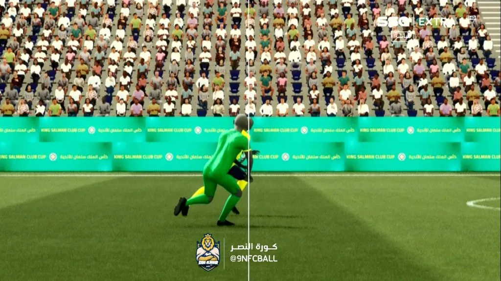 La imagen que usó el VAR para anular el gol de Cristiano Ronaldo