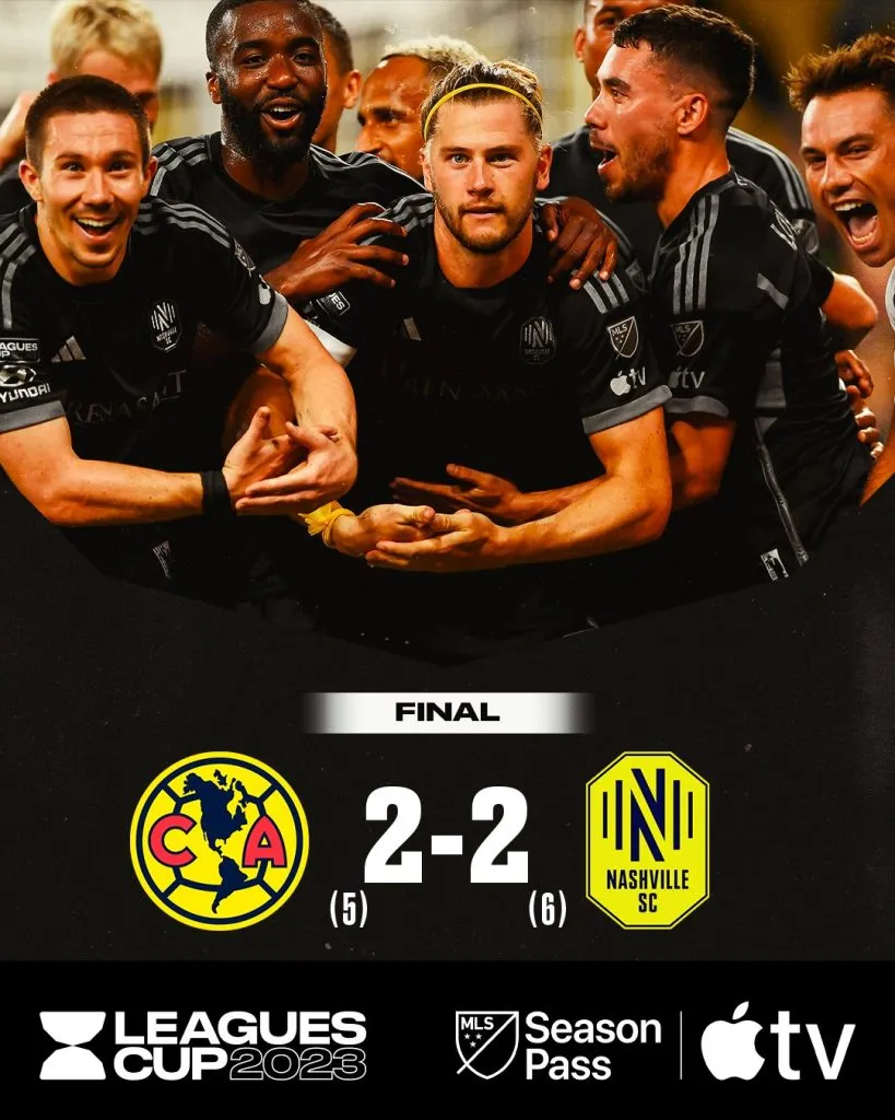 Nashville venció en los penales al América. @LeaguesCup