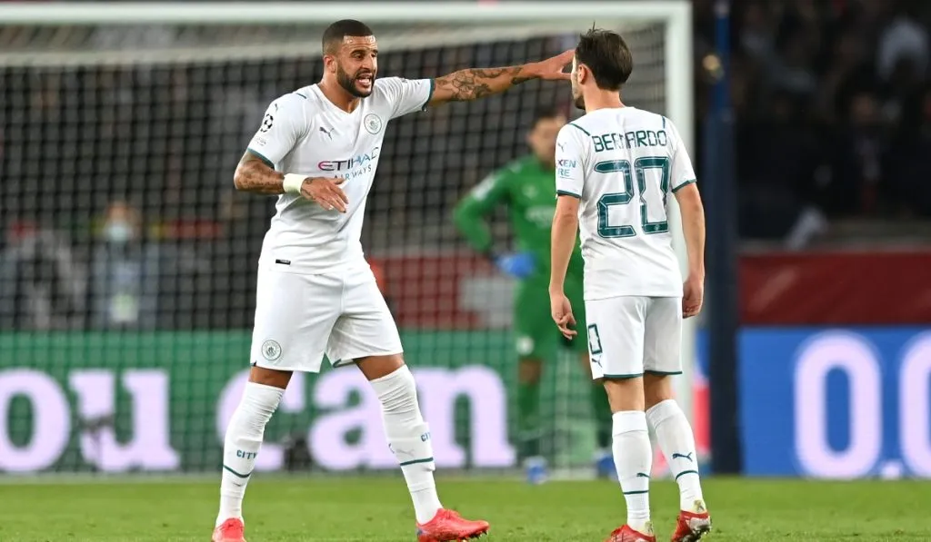 Kyle Walker y Bernardo Silva: Getty Images