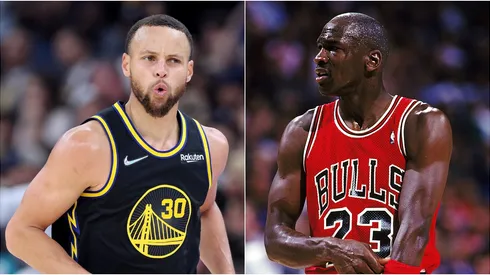 Stephen Curry y Michael Jordan.