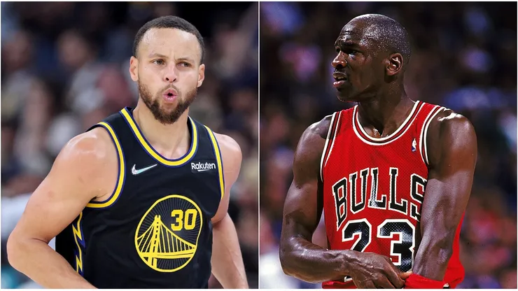 Stephen Curry y Michael Jordan.