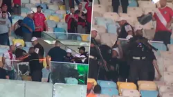 En las imágenes se captó la utilización de elementos antidisturbios y también hubo detenidos.