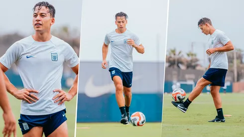 El primer día de Cristian Benavente en Alianza Lima tras lesión