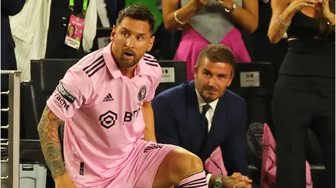 Lionel Messi y David Beckham
