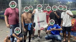 Hinchas de Fluminense y Argentinos Juniors se enfrentaron en la previa del partido que se disputará en Río de Janeiro por la vuelta de los Octavos de Final de la Copa Libertadores.