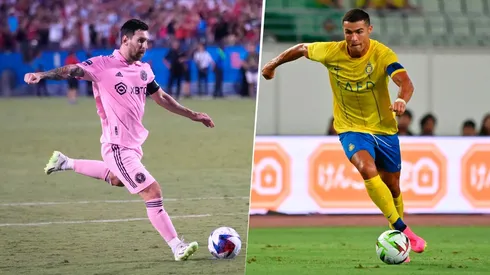 Cristiano Ronaldo y Lionel Messi lideran la tabla histórica de máximos goleadores del fútbol mundial. Getty Images.