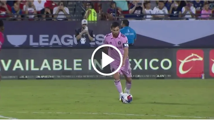 VIDEO | Otro BRILLANTE tiro libre de Messi para el 4-4 ante Dallas