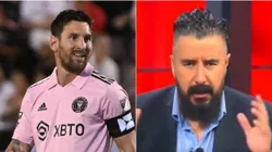 Lionel Messi y Álvaro Morales.