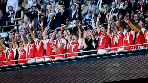 Arsenal venció por penales al Manchester City en la Final de la Community Shield disputada en el Estadio de Wembley. @EmiratesFACup