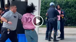 Un hincha del Inter Miami fue esposado por intentar acercarse a Lionel Messi.