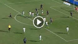 Aihen Muñóz sorprendió con un potente zurdazo que hizo recordar a la mejor versión de Roberto Carlos.