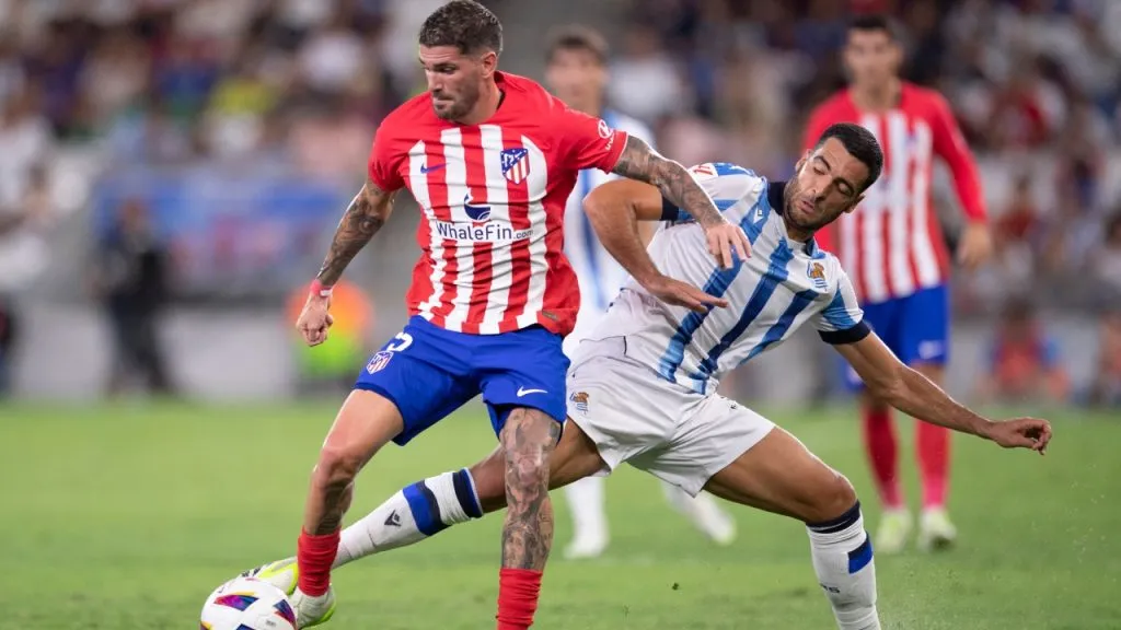 De Paul, en uno de los amistosos de pretemporada con el ‘Atleti’ (Getty Images).
